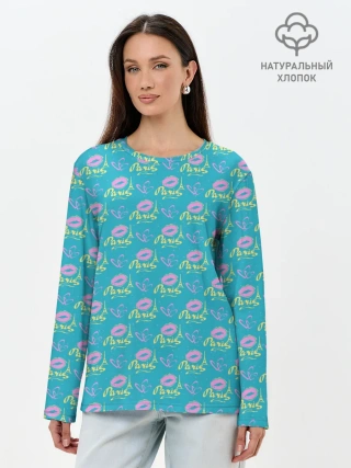 Лонгслив женский. Хлопок / Love