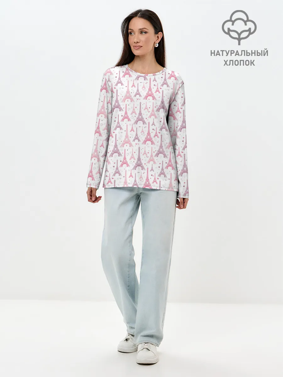 Лонгслив женский. Хлопок / Страна Любви