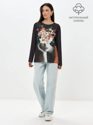 Лонгслив женский. Хлопок / Soul