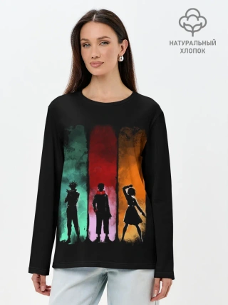 Лонгслив женский. Хлопок / Магическая Битва