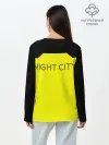 Лонгслив женский. Хлопок / Cyberpunk 2077 nightcity