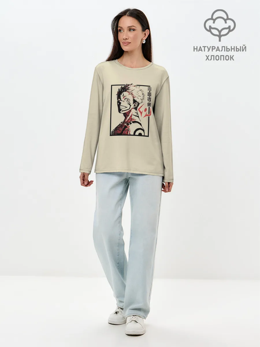Лонгслив женский. Хлопок / Cукуна