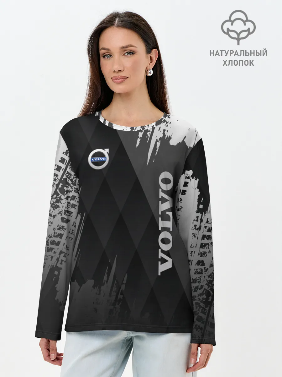 Лонгслив женский. Хлопок / Volvo