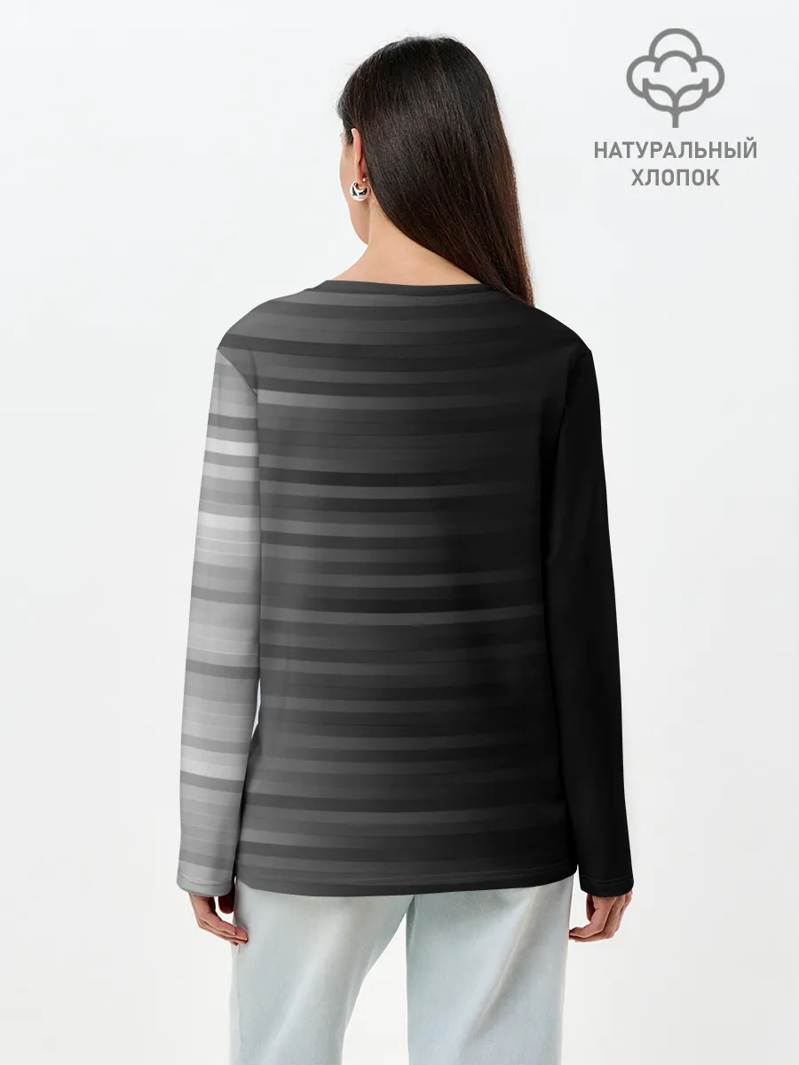 Лонгслив женский. Хлопок / Cyberpunk 2077 WE HAVE A CITY TO BURN!