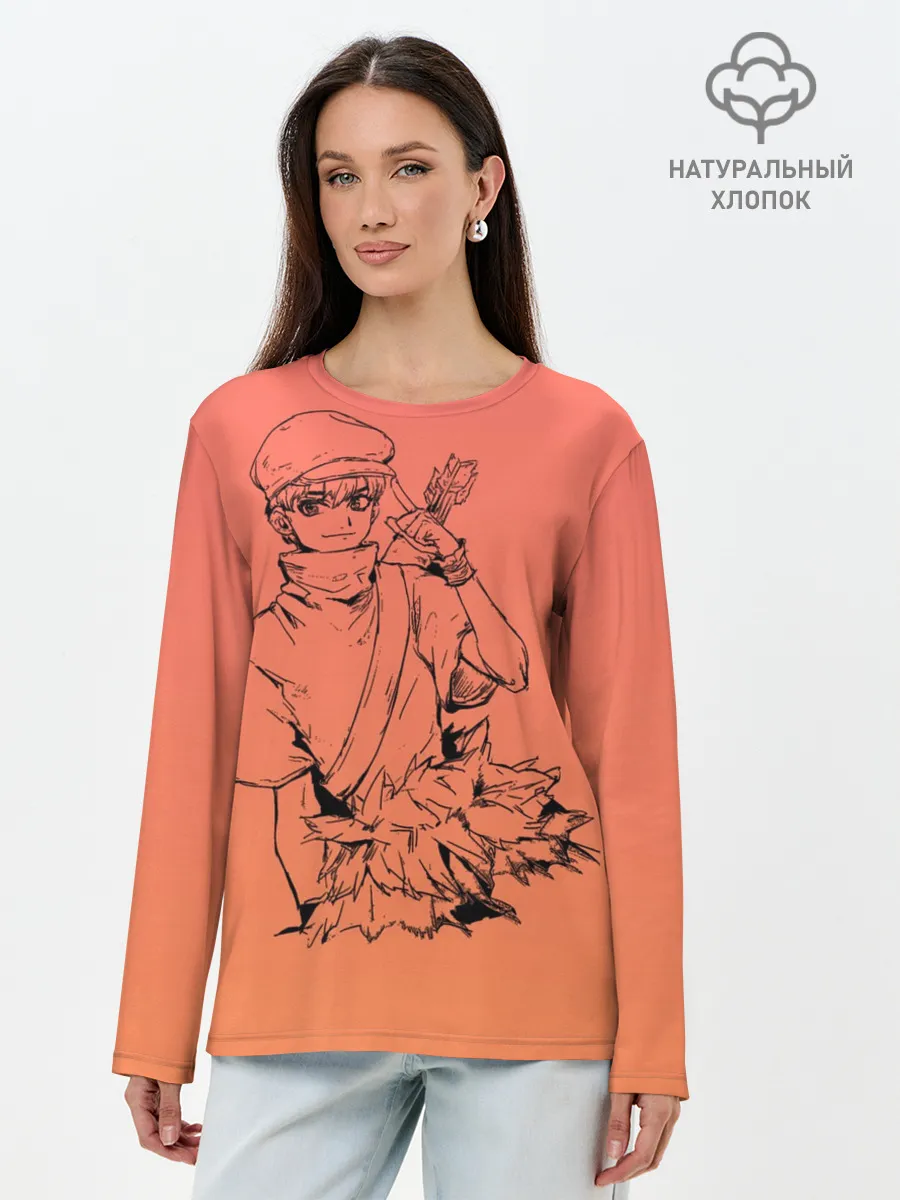 Лонгслив женский. Хлопок / Юкио