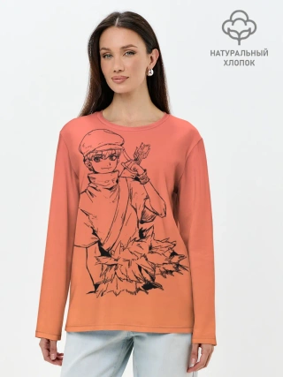 Лонгслив женский. Хлопок / Юкио