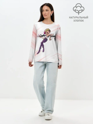 Лонгслив женский. Хлопок / Moxes Cyberpunk 2077