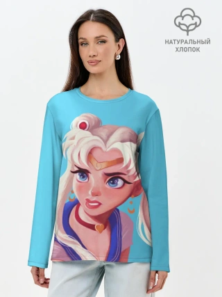 Лонгслив женский. Хлопок / Sailor Moon | Сейлор Мун