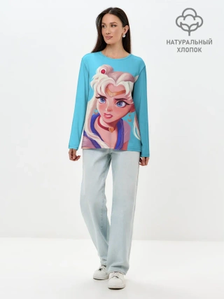 Лонгслив женский. Хлопок / Sailor Moon | Сейлор Мун