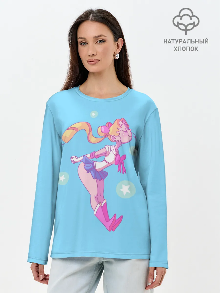 Лонгслив женский. Хлопок / Sailor Moon | Сейлор Мун