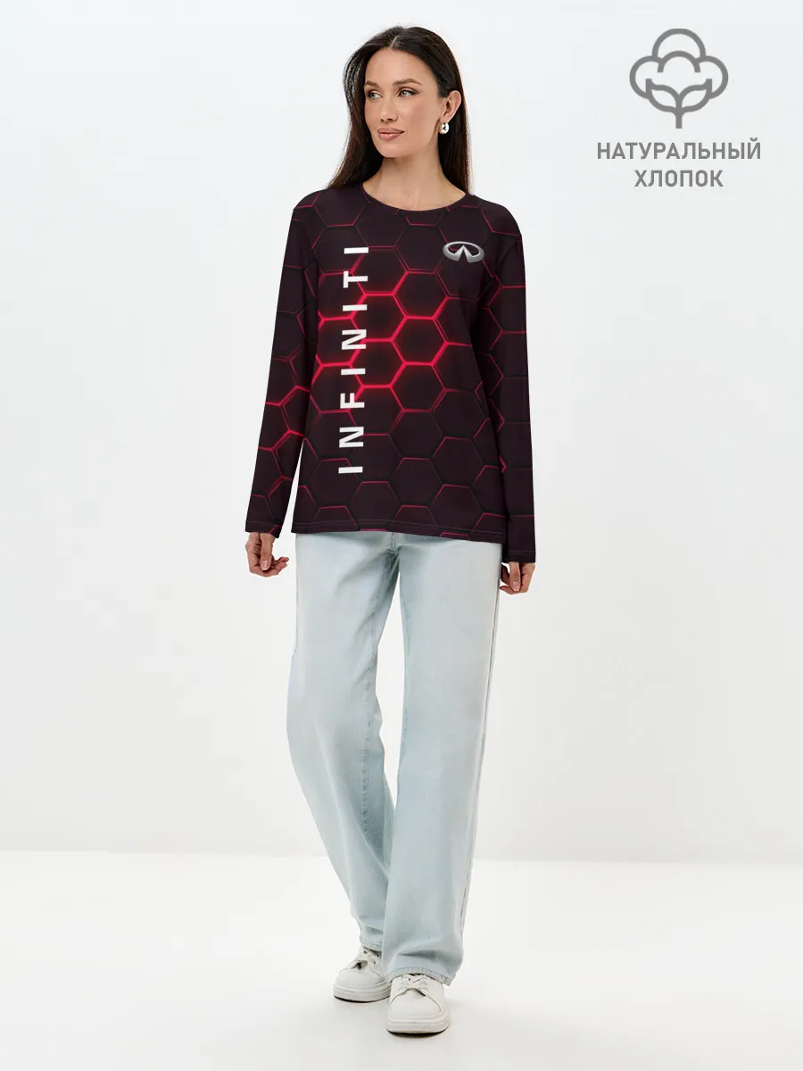 Лонгслив женский. Хлопок / Infiniti