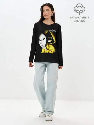 Лонгслив женский. Хлопок / Little Nightmares 2 MASK