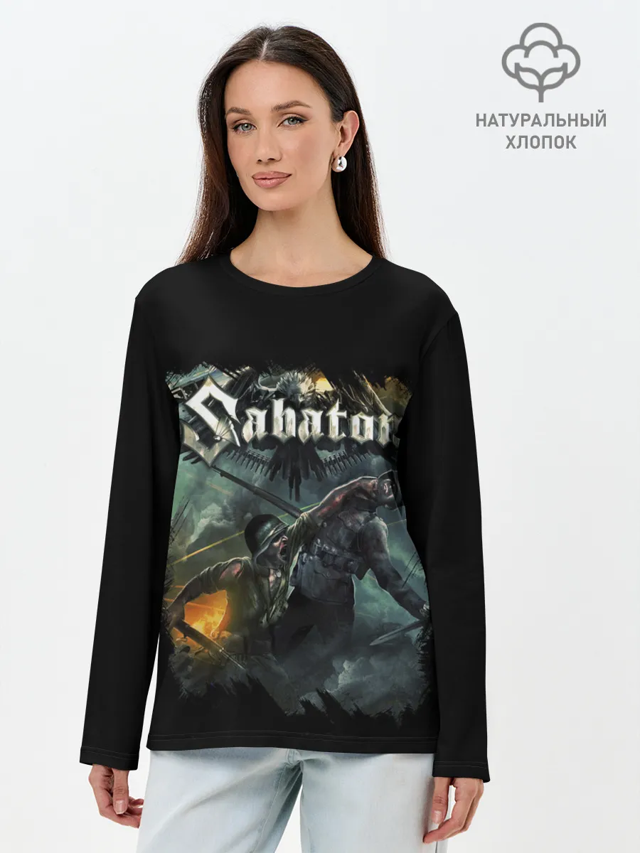Лонгслив женский. Хлопок / SABATON
