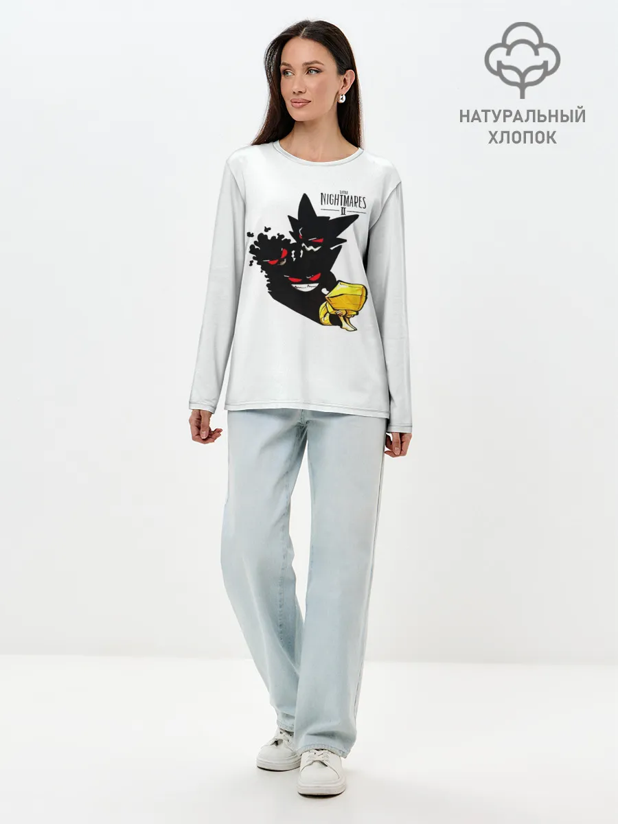 Лонгслив женский. Хлопок / Little Nightmares 2 тень
