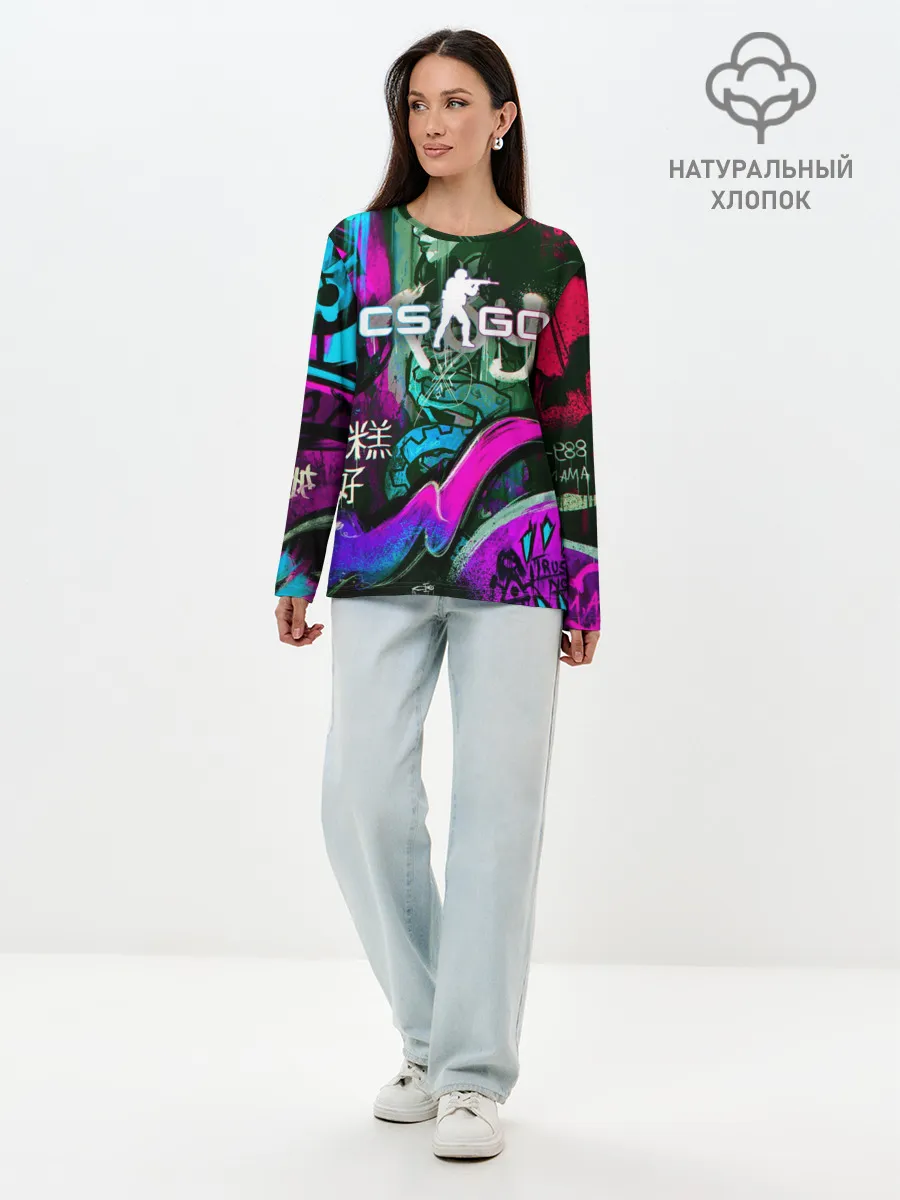 Лонгслив женский. Хлопок / Fever Dream | Горячечные грёзы