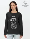 Лонгслив женский. Хлопок / Eat Sleep Valheim Repeat