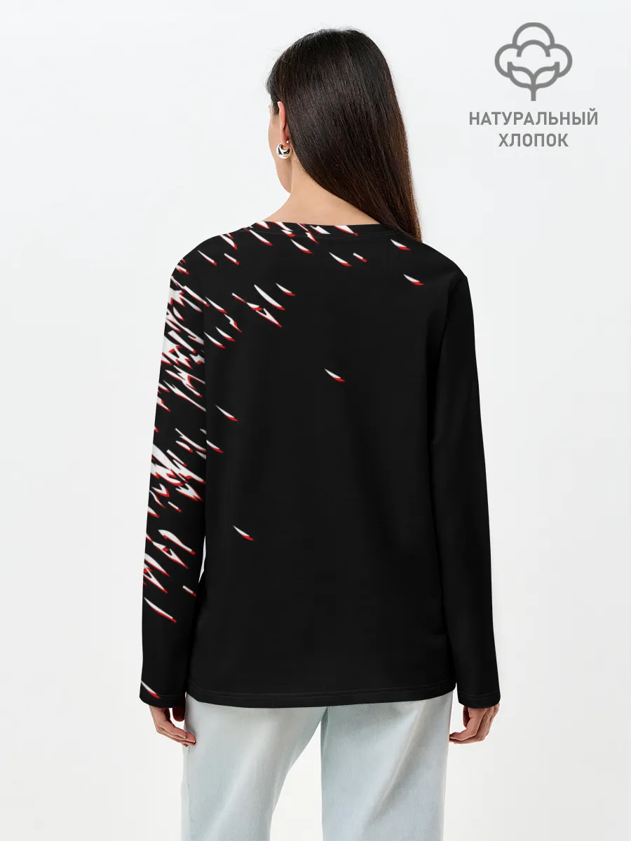 Лонгслив женский. Хлопок / Виктор Цой