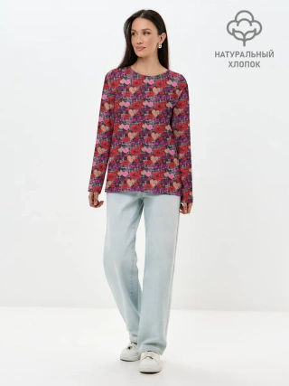 Лонгслив женский. Хлопок / Love