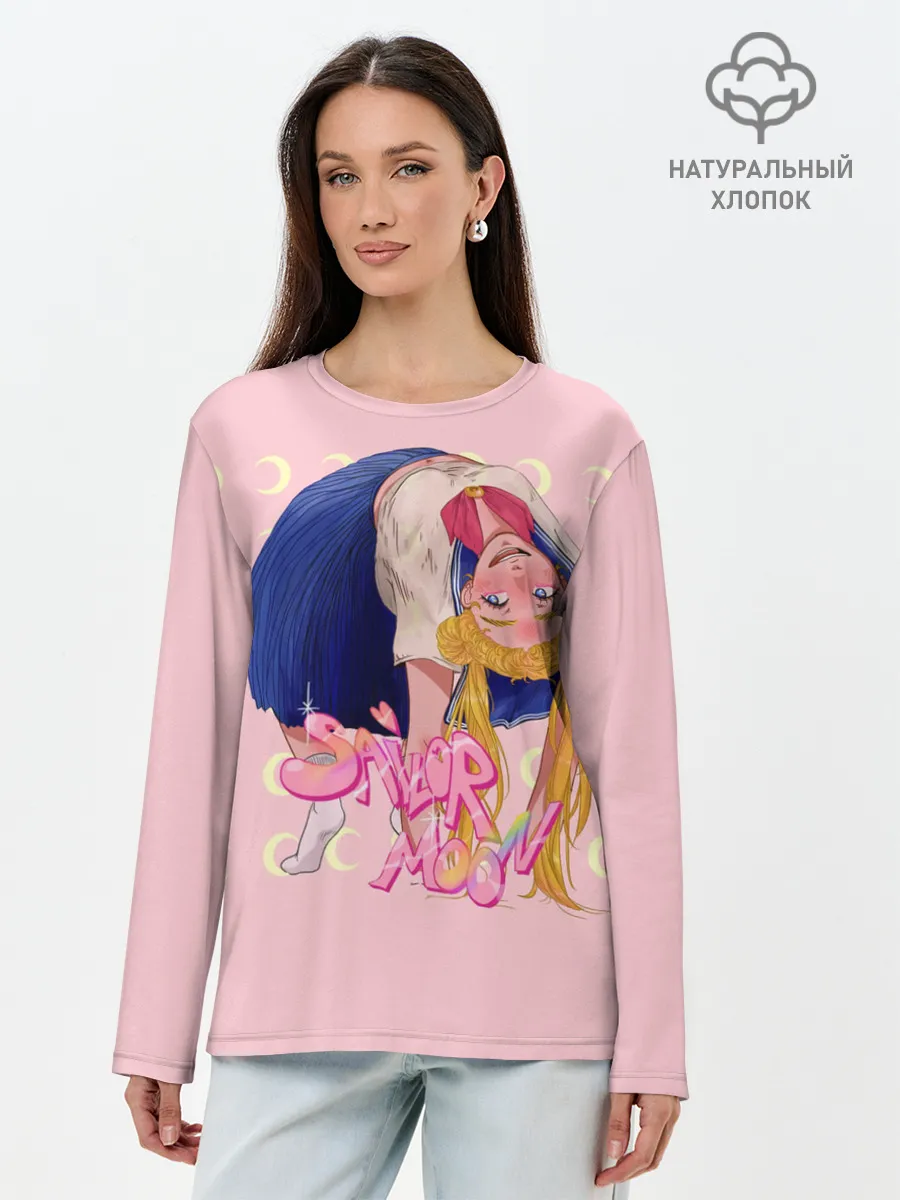 Лонгслив женский. Хлопок / Sailor Moon | Сейлор Мун