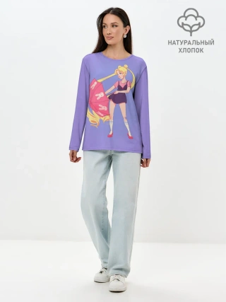 Лонгслив женский. Хлопок / Sailor Moon | Сейлор Мун