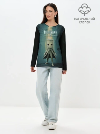 Лонгслив женский. Хлопок / Little Nightmares
