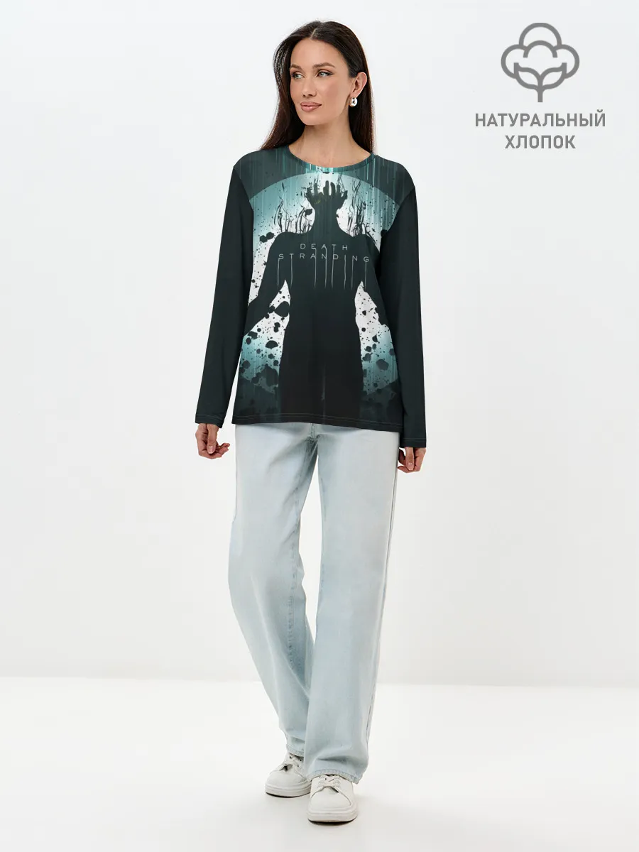 Лонгслив женский. Хлопок / Death Stranding