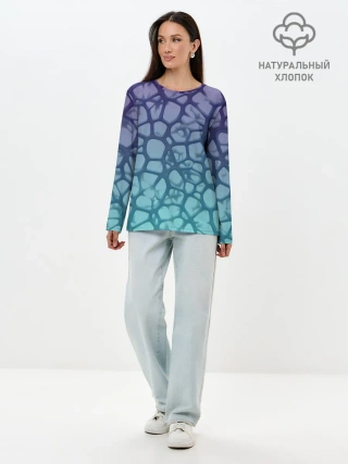 Лонгслив женский. Хлопок / Тернии