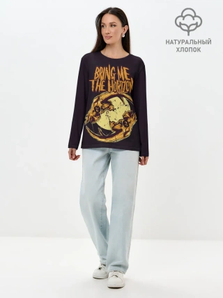 Лонгслив женский. Хлопок / BRING ME THE HORIZON