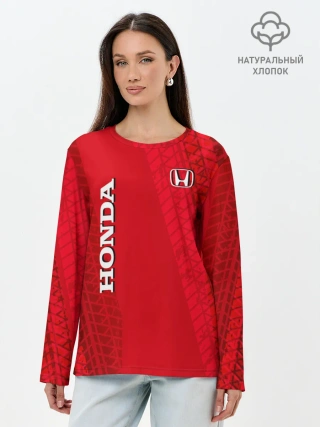Лонгслив женский. Хлопок / Honda
