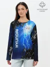 Лонгслив женский. Хлопок / Hyundai