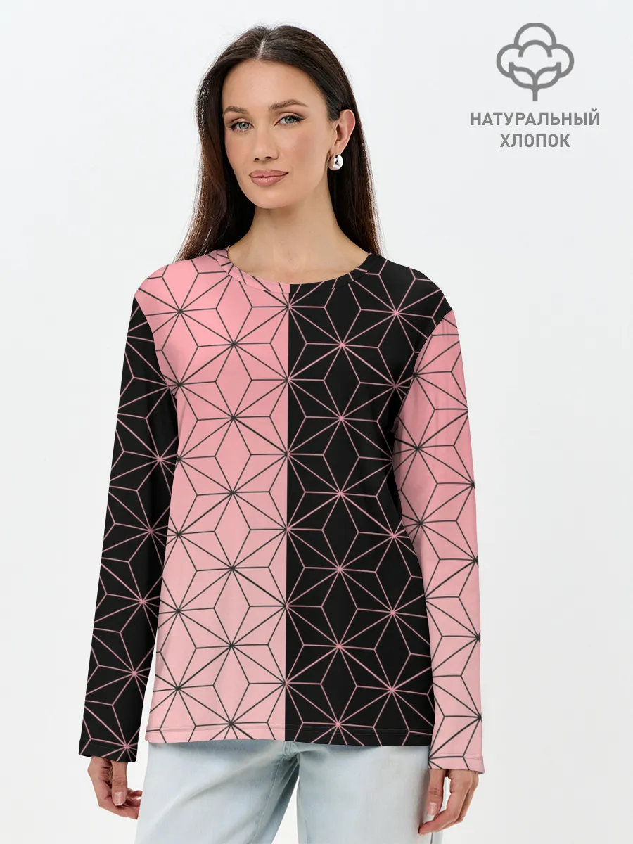 Лонгслив женский. Хлопок / КОСТЮМ НЕЗУКО | NEZUKO