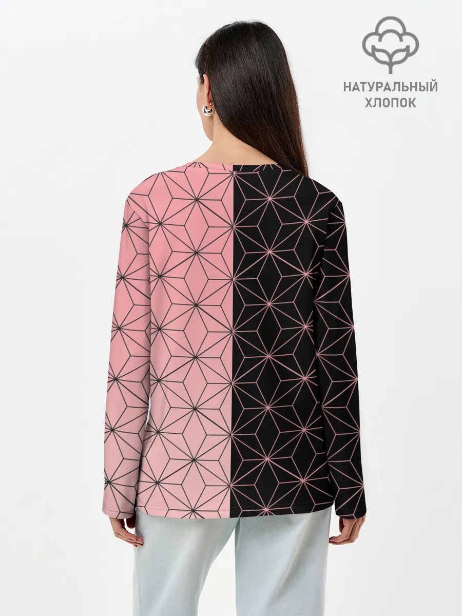 Лонгслив женский. Хлопок / КОСТЮМ НЕЗУКО | NEZUKO