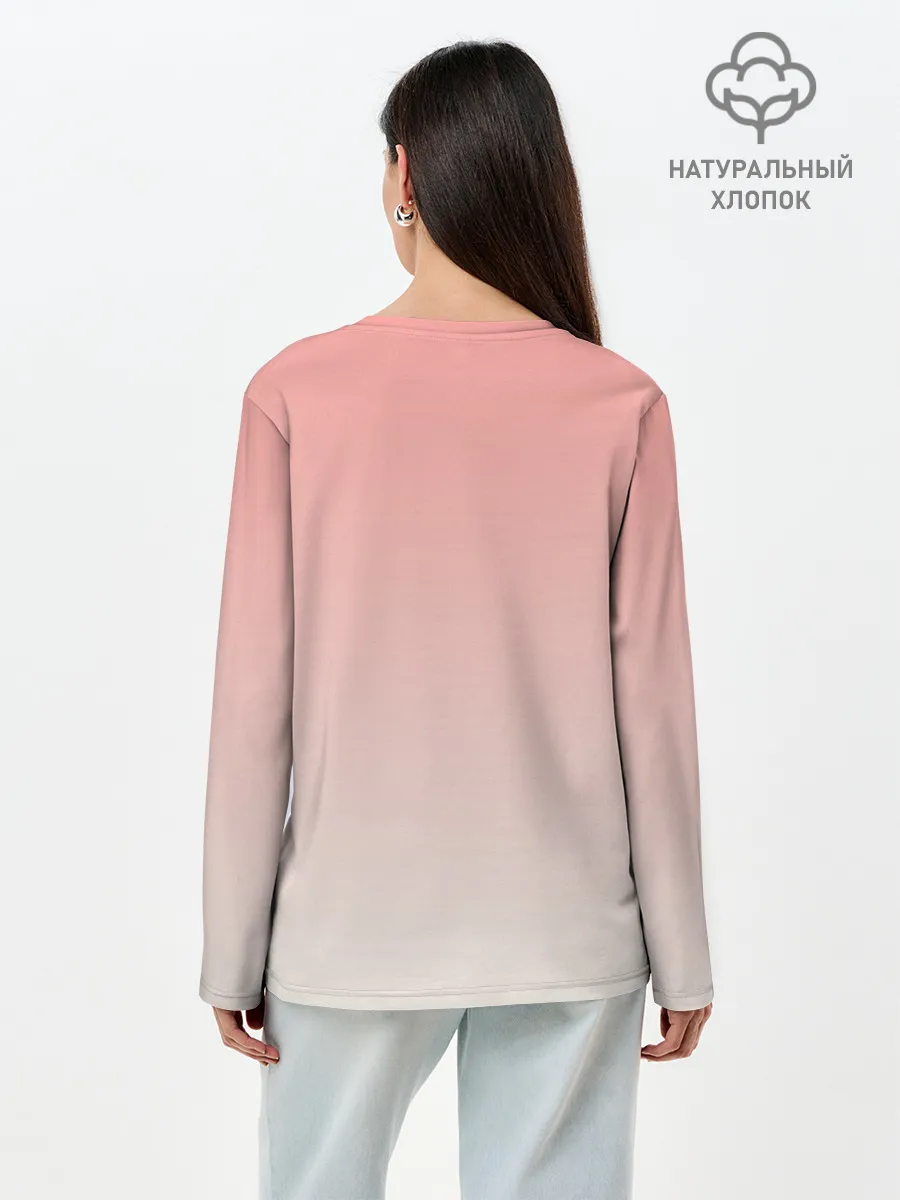 Лонгслив женский. Хлопок / влюбленная девушка ноутбук