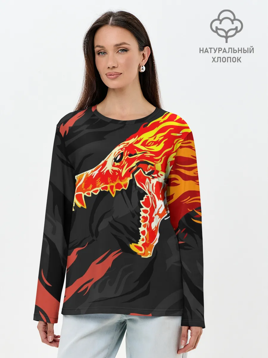 Лонгслив женский. Хлопок / CS:GO - Howl м4а4 | Вой
