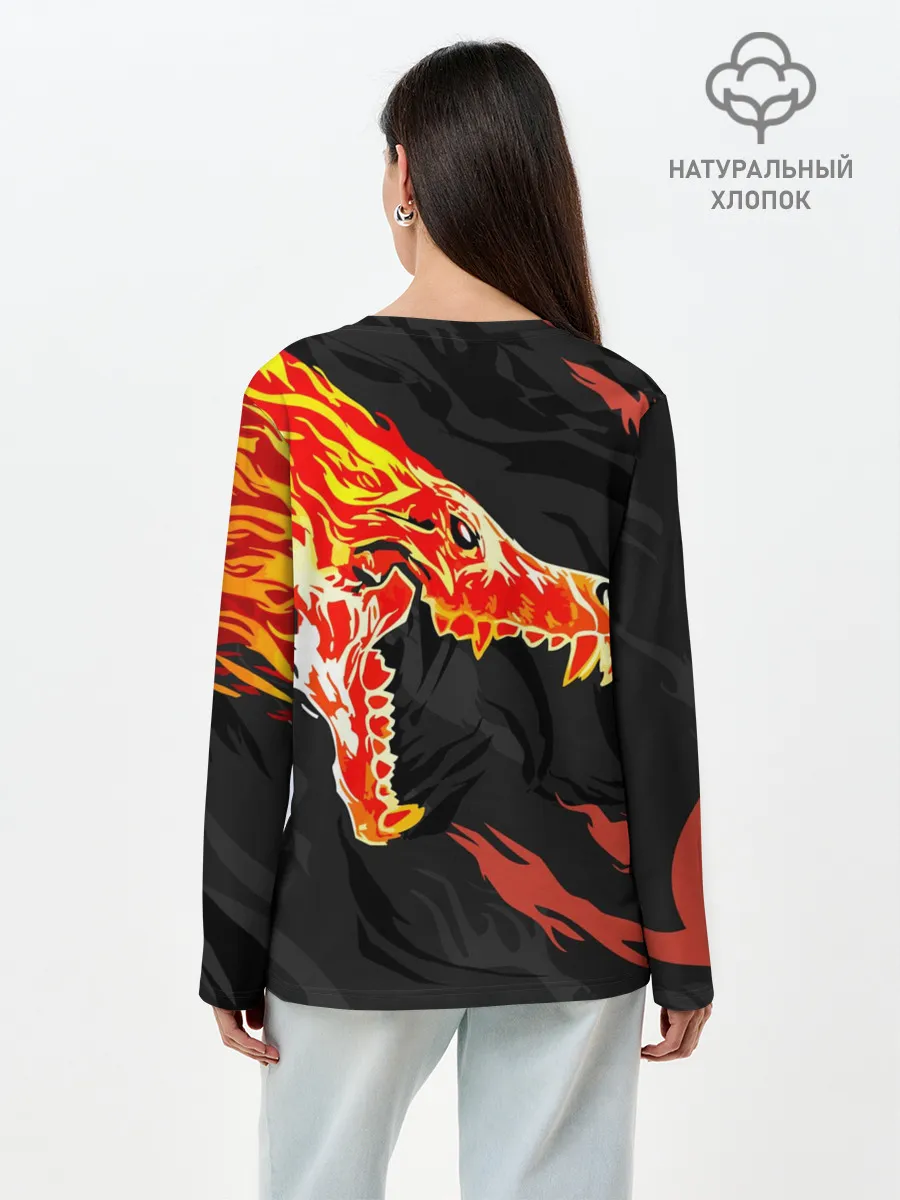 Лонгслив женский. Хлопок / CS:GO - Howl м4а4 | Вой