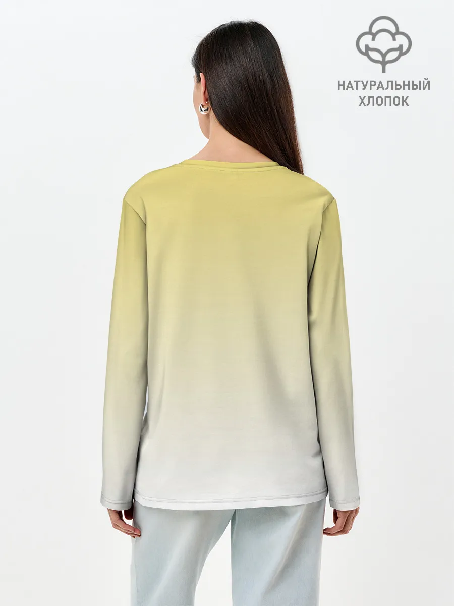 Лонгслив женский. Хлопок / Лабрадор ретривер пес