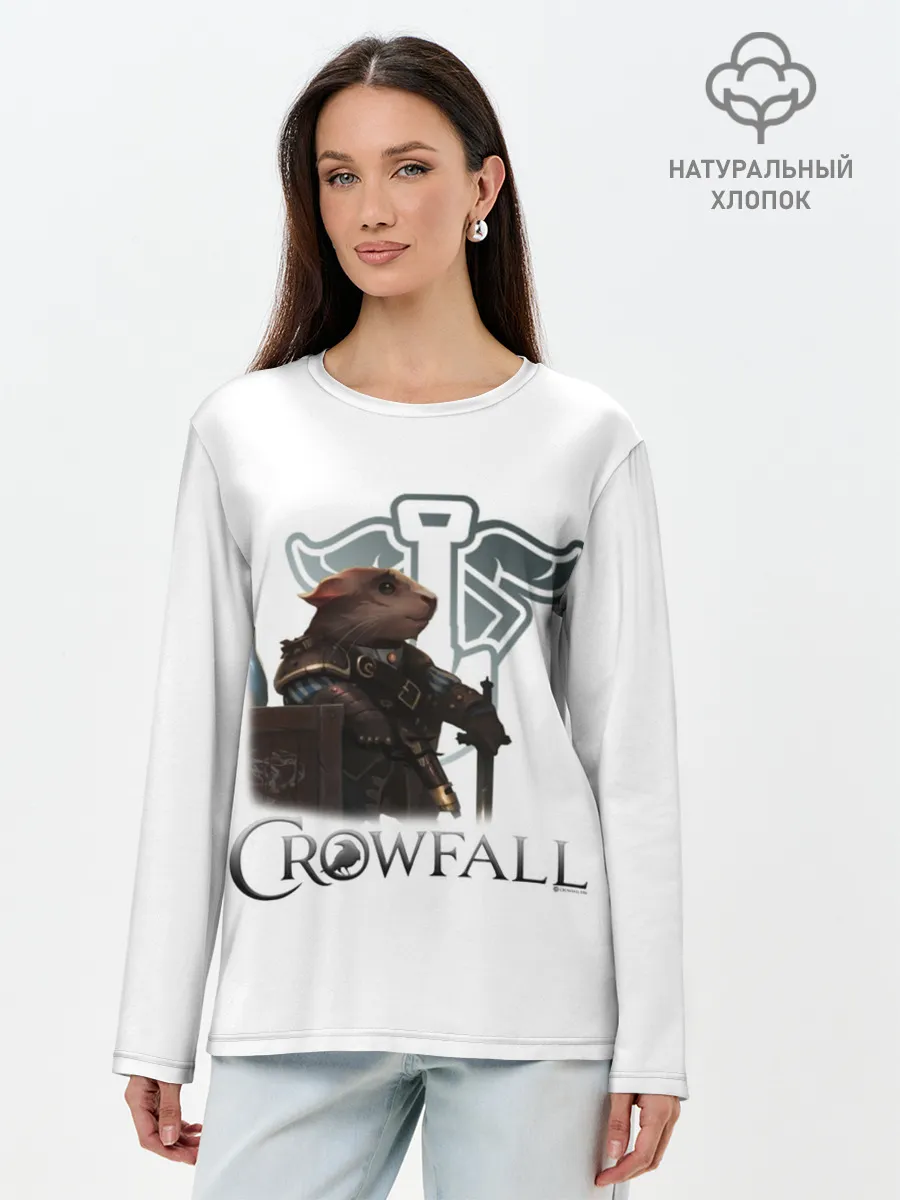 Лонгслив женский. Хлопок / Crowfall | Duelist