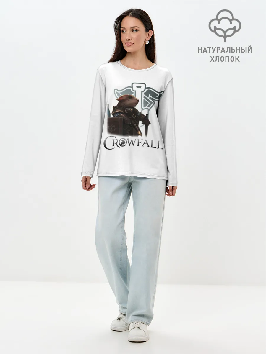 Лонгслив женский. Хлопок / Crowfall | Duelist