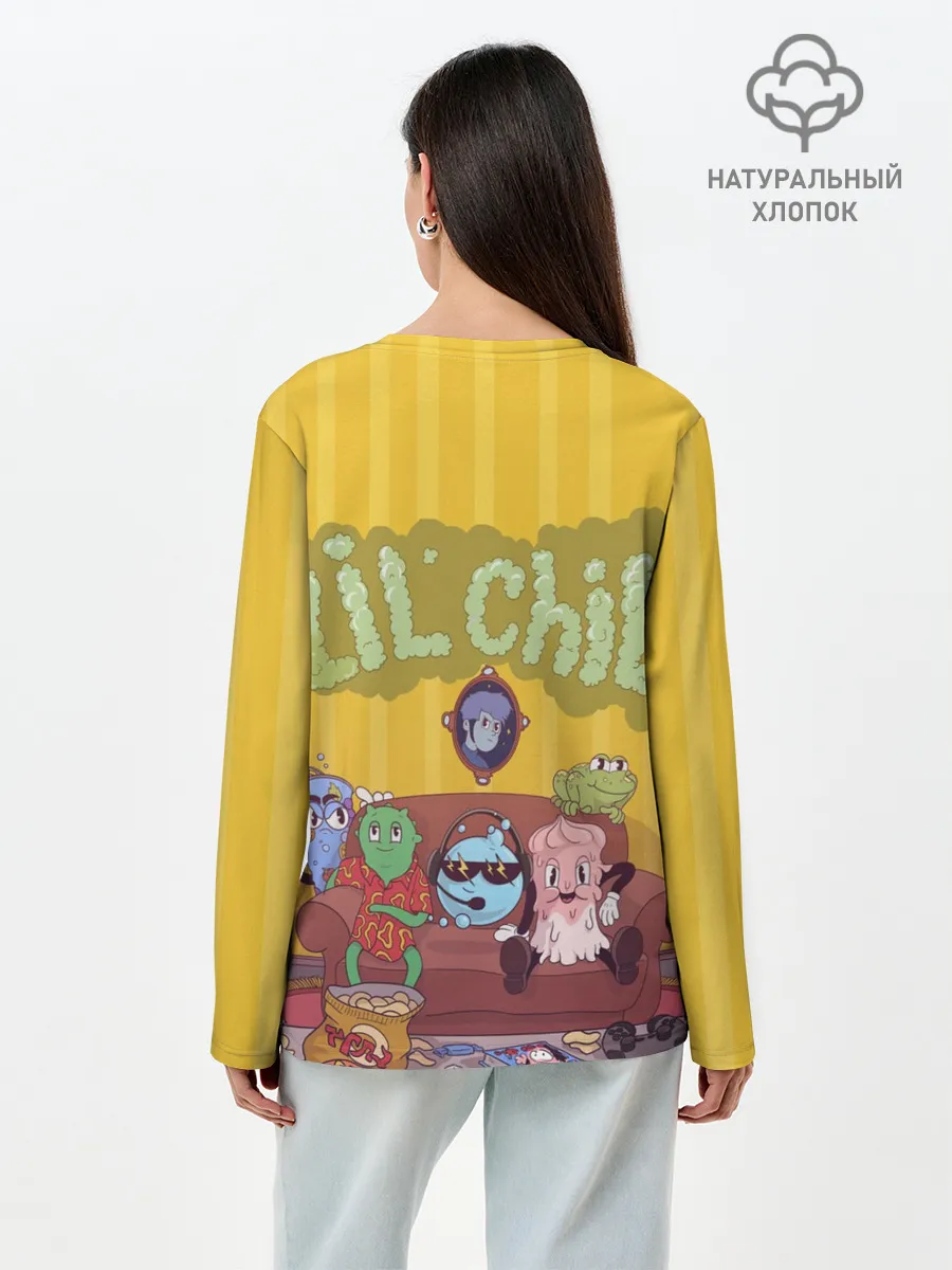 Лонгслив женский. Хлопок / Gone Fludd