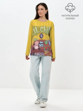 Лонгслив женский. Хлопок / Gone Fludd