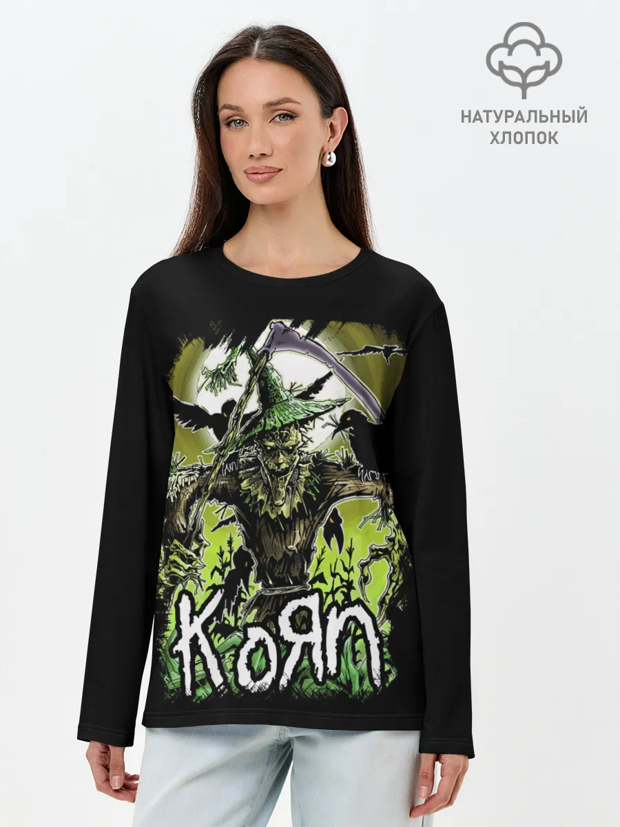 Лонгслив женский. Хлопок / KoЯn