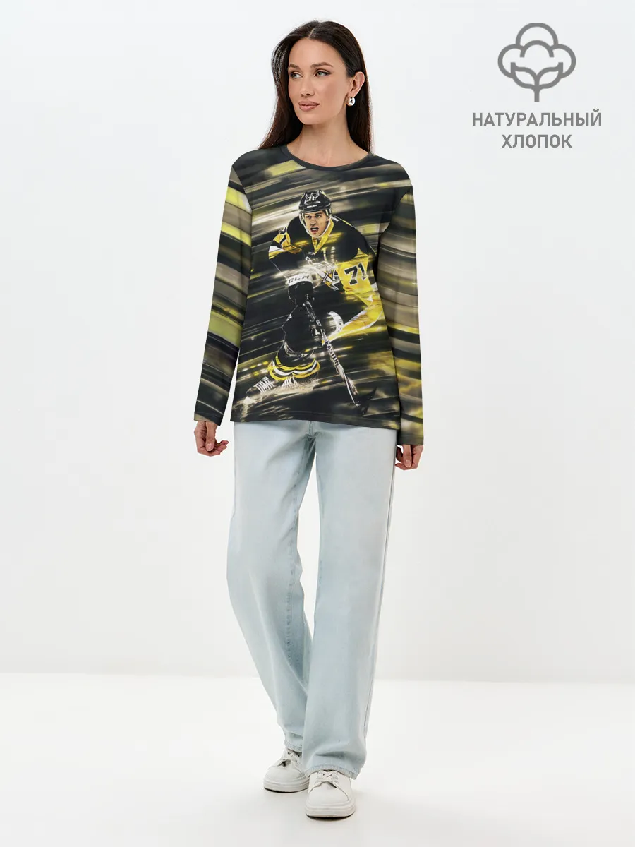 Лонгслив женский. Хлопок / ЕВГЕНИЙ МАЛКИН