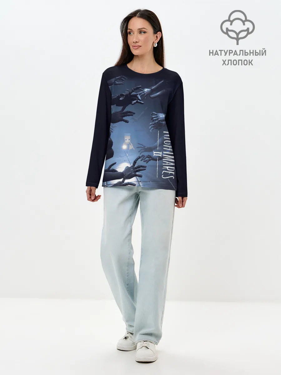 Лонгслив женский. Хлопок / Little Nightmares