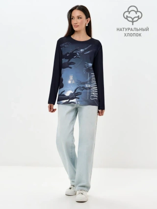 Лонгслив женский. Хлопок / Little Nightmares