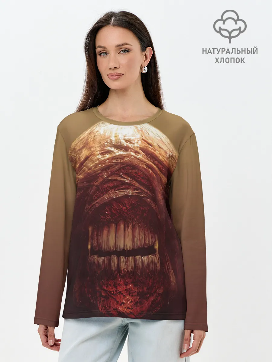 Лонгслив женский. Хлопок / RE3 | Nemesis