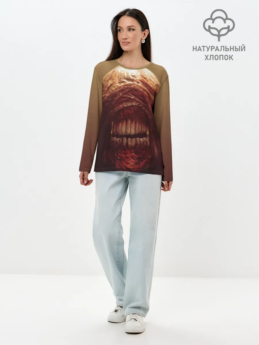 Лонгслив женский. Хлопок / RE3 | Nemesis