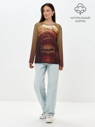 Лонгслив женский. Хлопок / RE3 | Nemesis