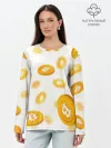Лонгслив женский. Хлопок / BITCOIN КРИПТОВАЛЮТА | CRYPTOCURRENCIES
