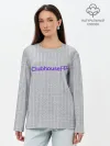 Лонгслив женский. Хлопок / Clubhouse | Gray