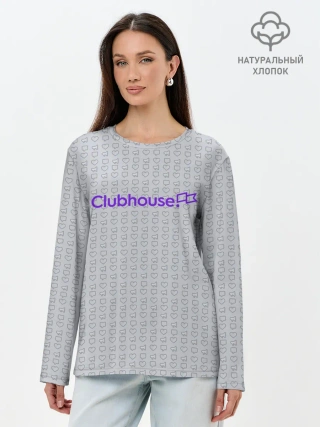 Лонгслив женский. Хлопок / Clubhouse | Gray
